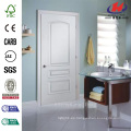 24 in. X 80 in. Palazzo Treviso Liso de 3 paneles Round Top Solid Core Primed compuesto Simple Prehung puerta interior